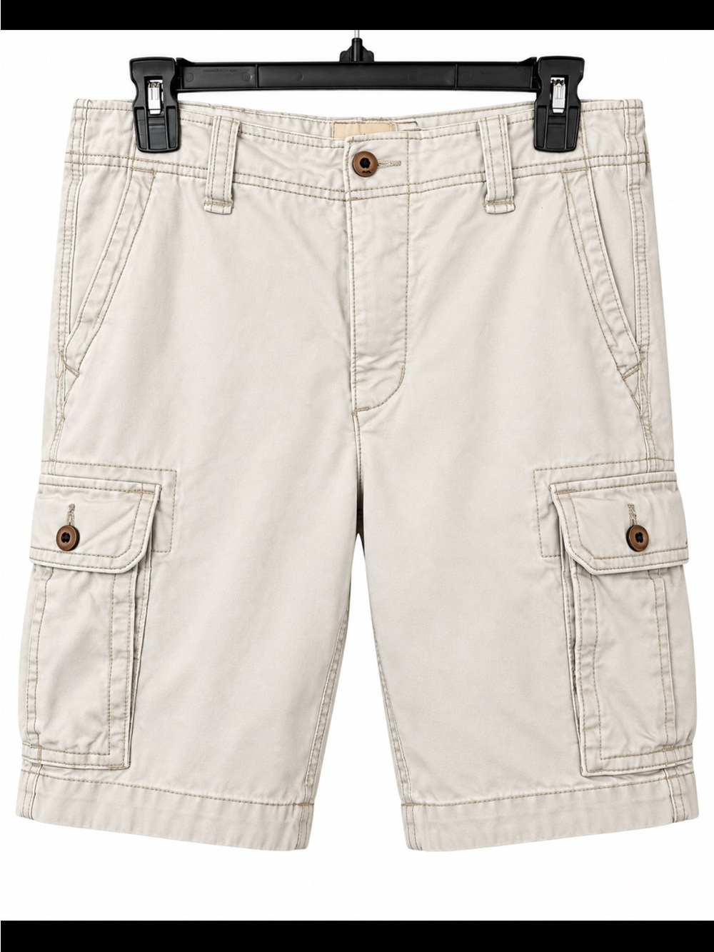 Hollister Men's Beige Cargo Shorts - Light Tan Utility